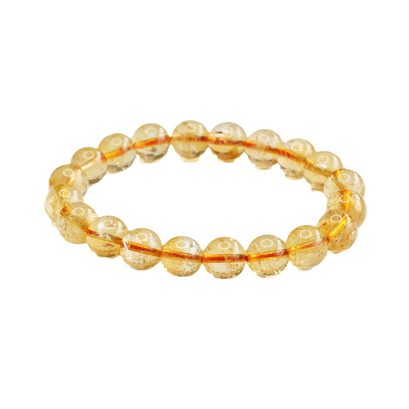 Natural Citrine Bracelet Brazilian Gemstone Bracelet - Mystic Crystal Shop