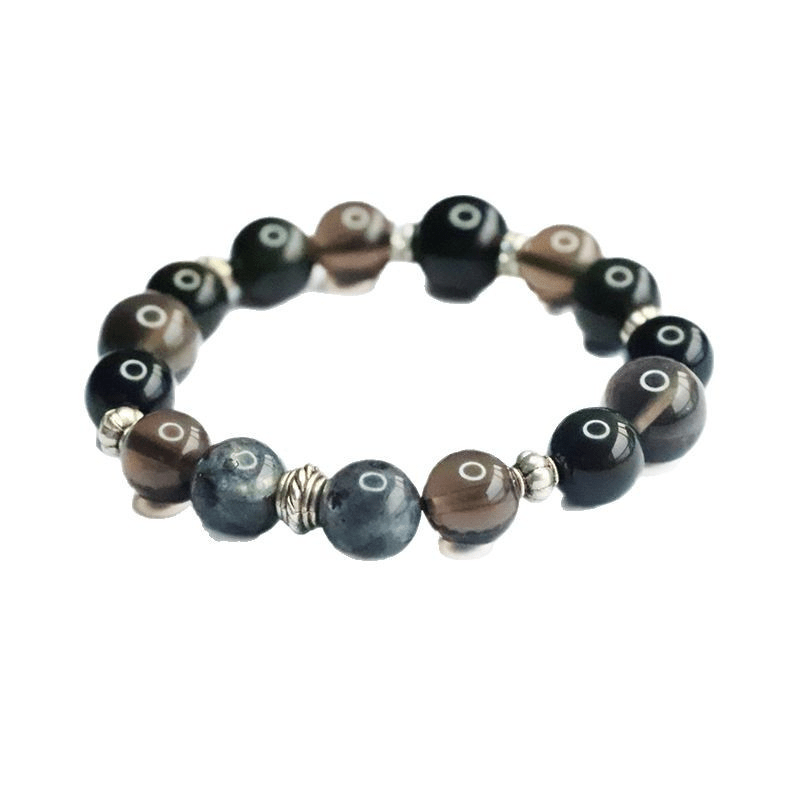 Natural Crystal Five Elements Bracelet Obsidian Multi - Gemstone Bracelet - Mystic Crystal Shop