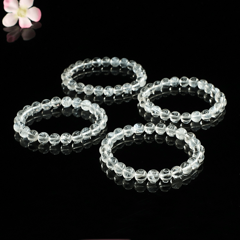 Natural white crystal bracelet - Mystic Crystal Shop