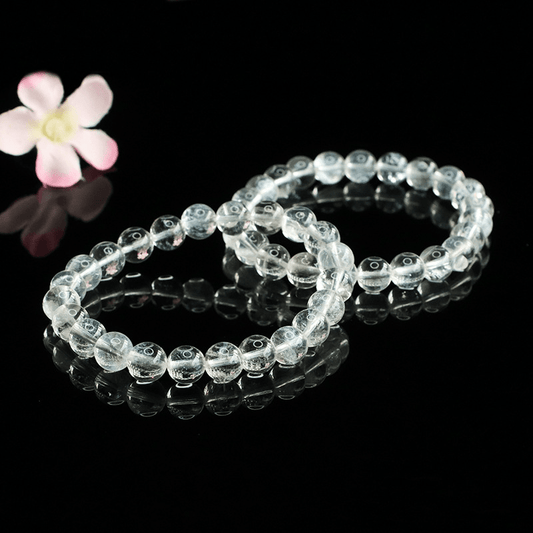 Natural white crystal bracelet - Mystic Crystal Shop