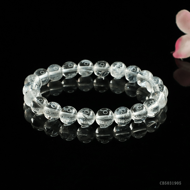 Natural white crystal bracelet - Mystic Crystal Shop