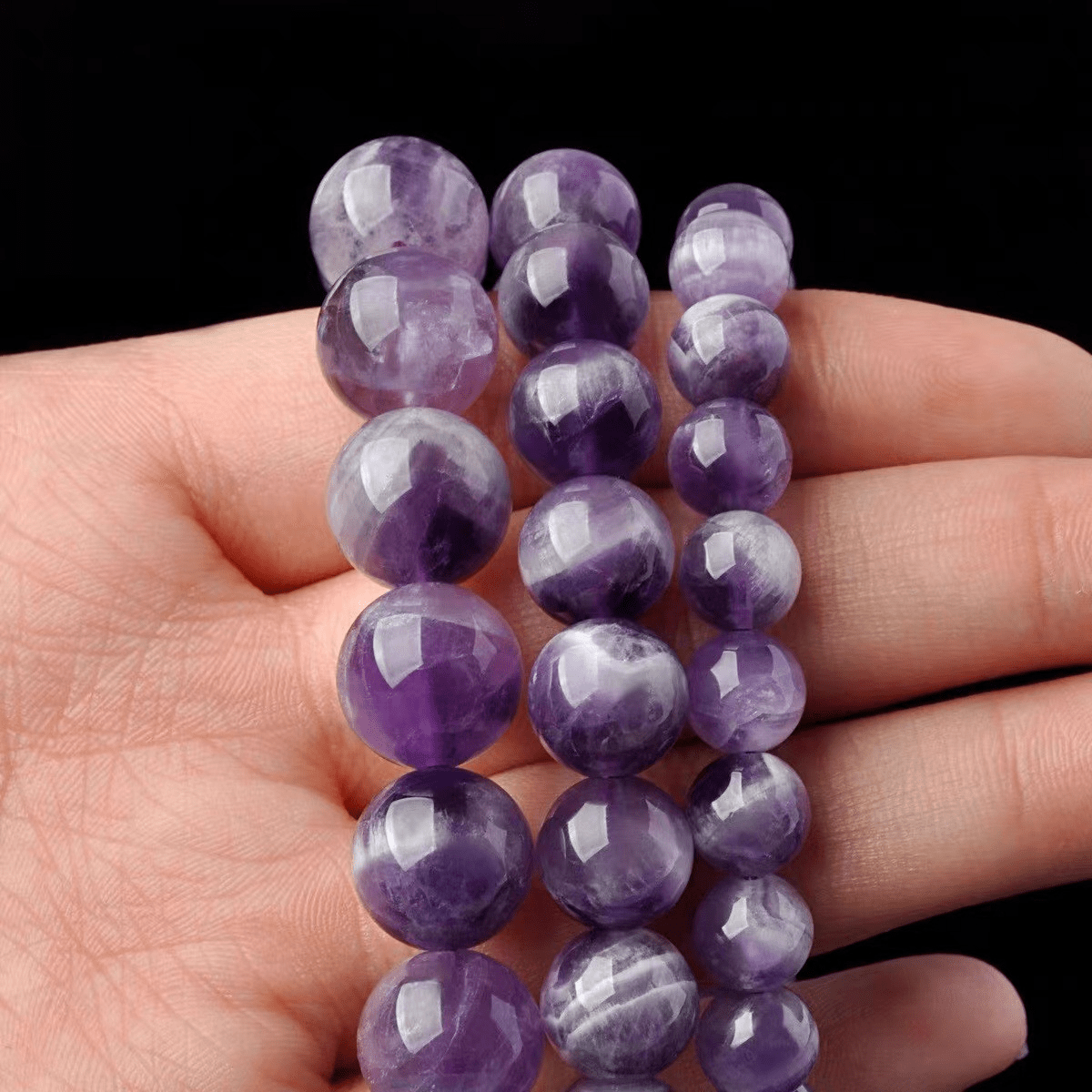 Natural Amethyst Bracelet Lavender Dream Crystal Bracelet - Mystic Crystal Shop