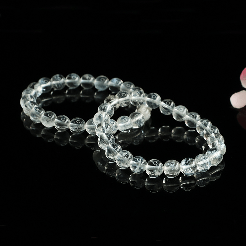 Natural white crystal bracelet - Mystic Crystal Shop